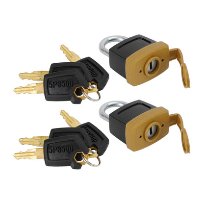 2 set lucchetto lucchetto con 6 nuove chiavi per Caterpillar (CAT) 5P8500 246-2641