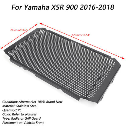 COPERCHIO PROTEZIONE PROTEZIONE RADIATORE NERO Adatto per Yamaha XSR Tracer 900 / GT 16-20 Generico