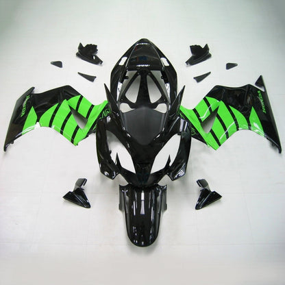 Amotopart 2002-2012 Honda VFR800 Kit di paura nera e verde