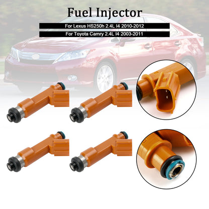 4PCS Iniettore di carburante 23209-0H050 Fit Toyota Camry 2.4L 2003-2011 23209-28060