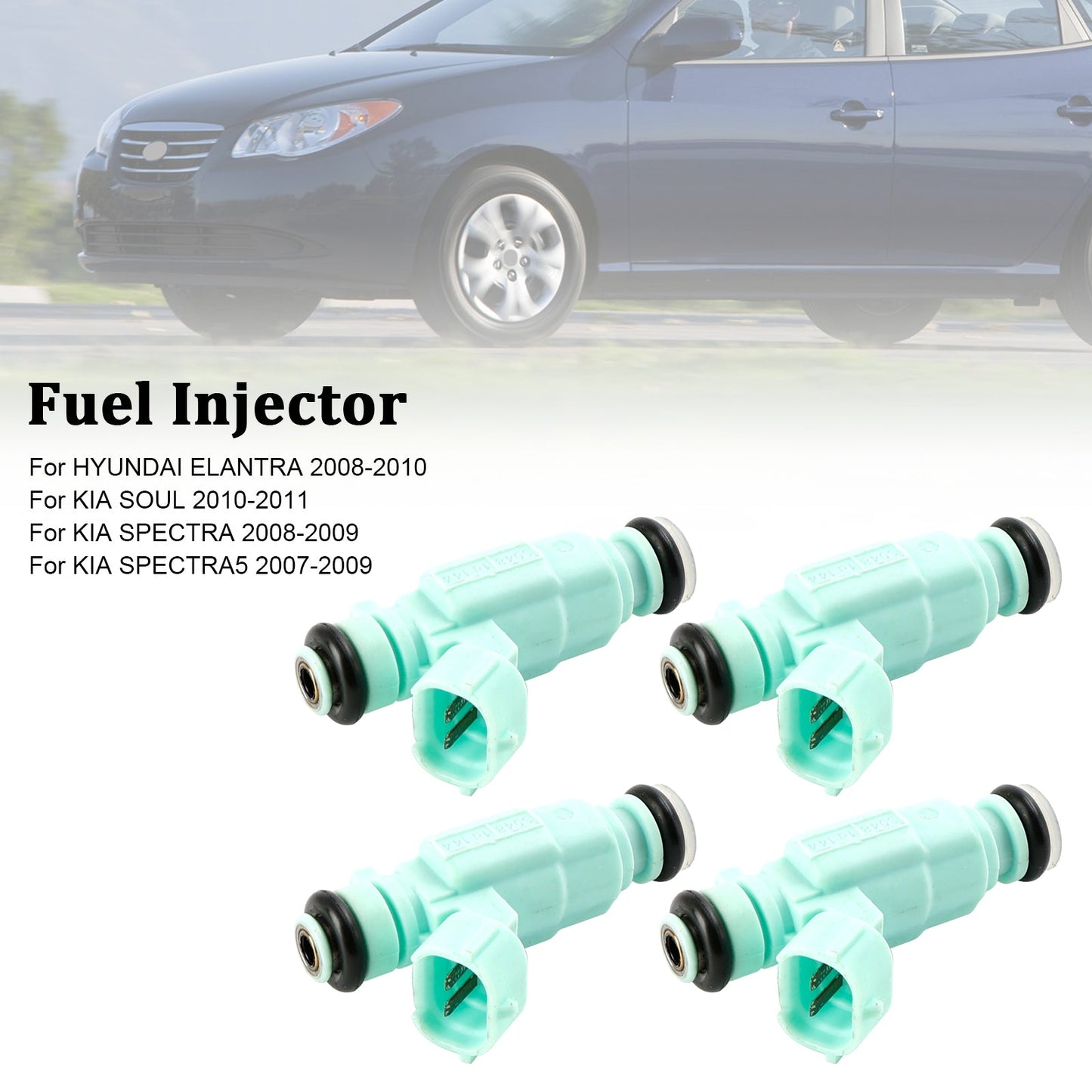 4PCS Iniettore di carburante 35310-23800 Fit Hyundai Elantra 2008-2010 Fit Kia Soul