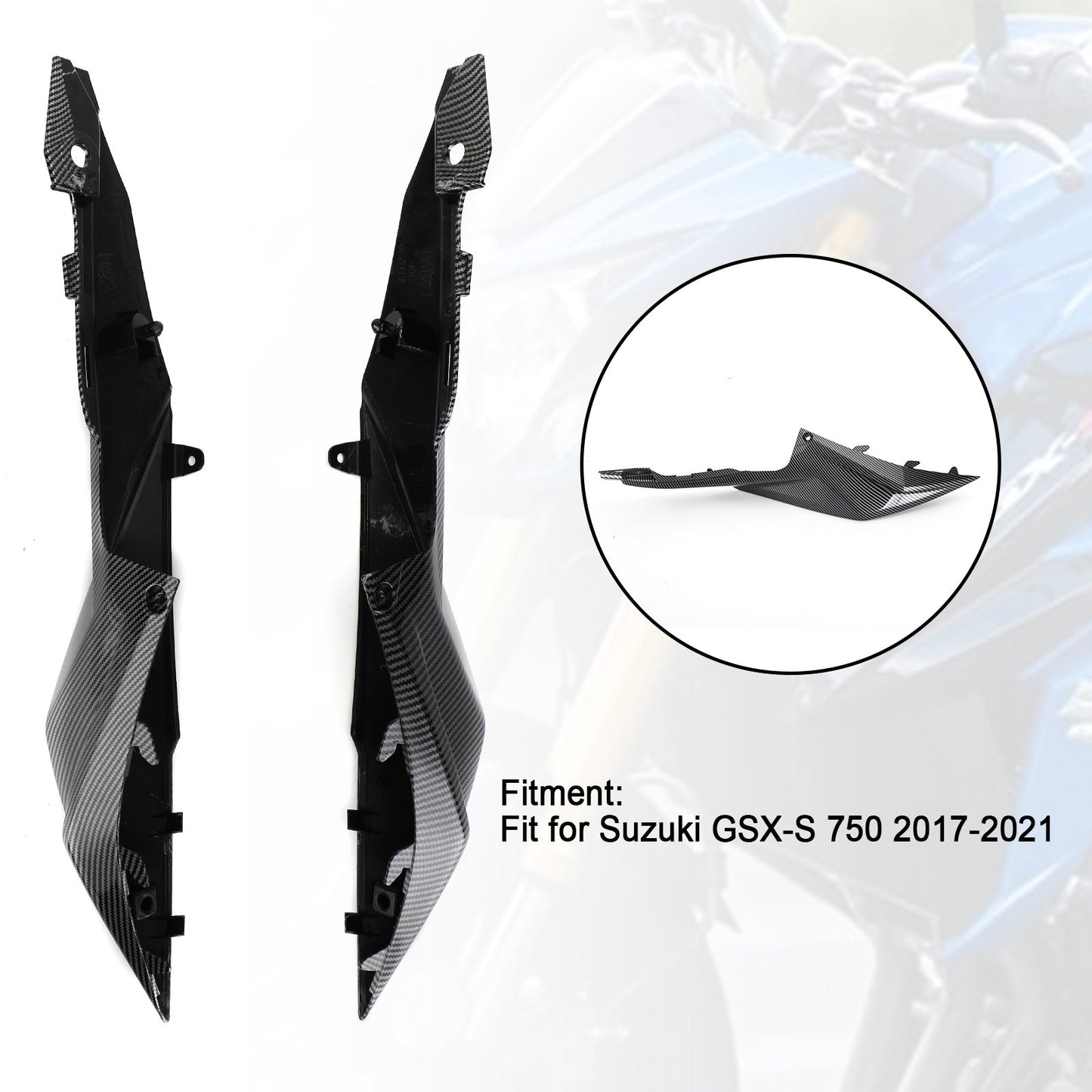 Carenatura per coprisedile lato guida posteriore per Suzuki GSX-S750 2017-2021 Generico