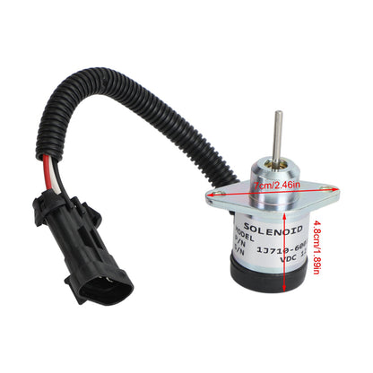 il solenoide del dispositivo di arresto 1J710-60011 12V si adatta al motore V2607 di Kubota
