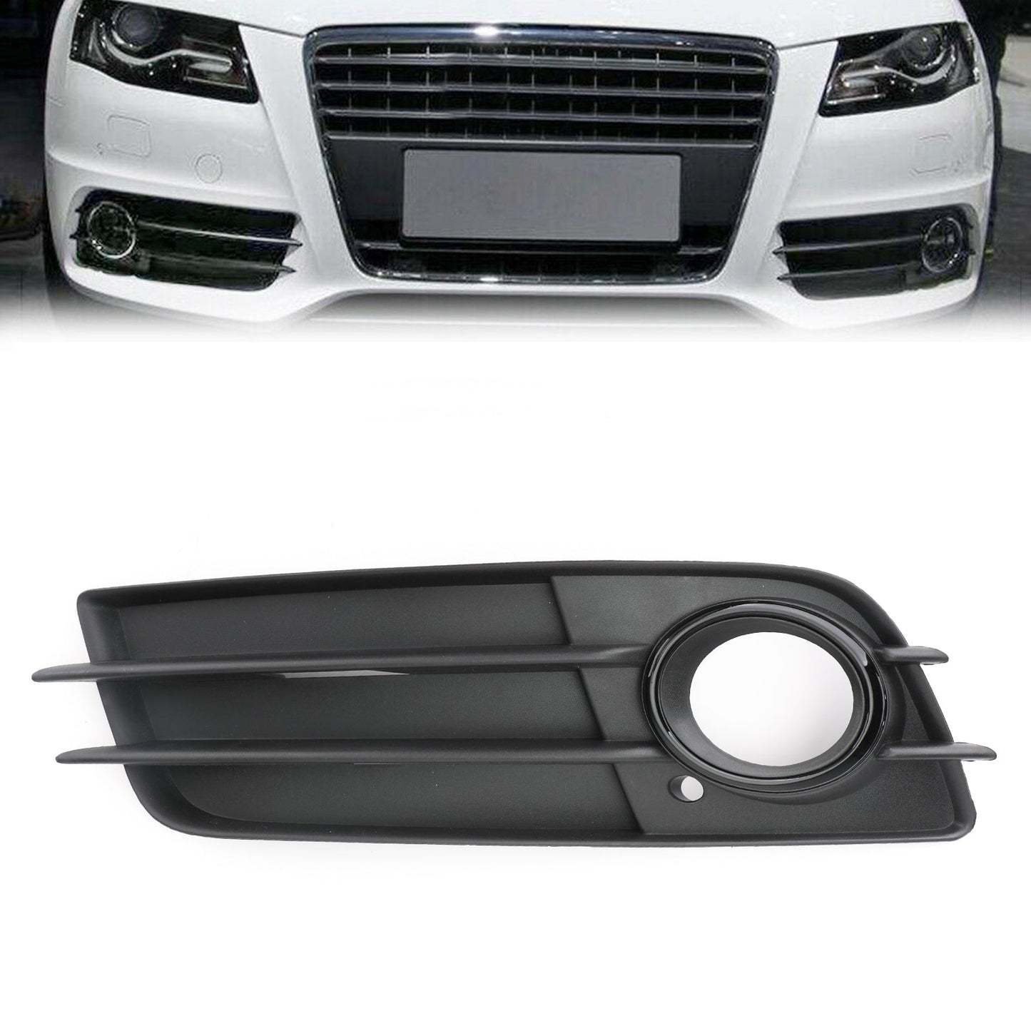 Lato sinistro nero opaco fendinebbia griglia S-Line paraurti per AUDI A4 B8 2008-2012 generico