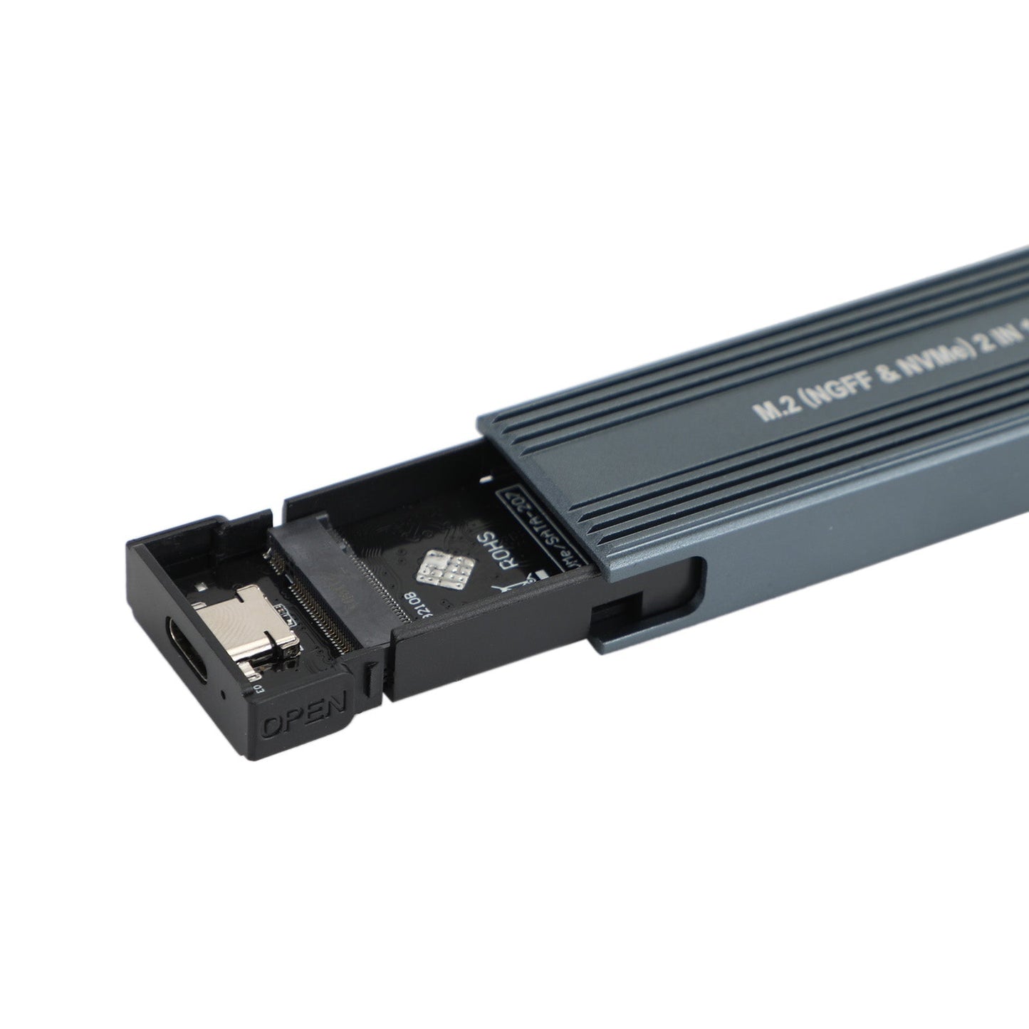 Custodia M.2 NVME SSD a USB 3.1 Custodia per disco rigido Dual Protocol M2 NVMe Box