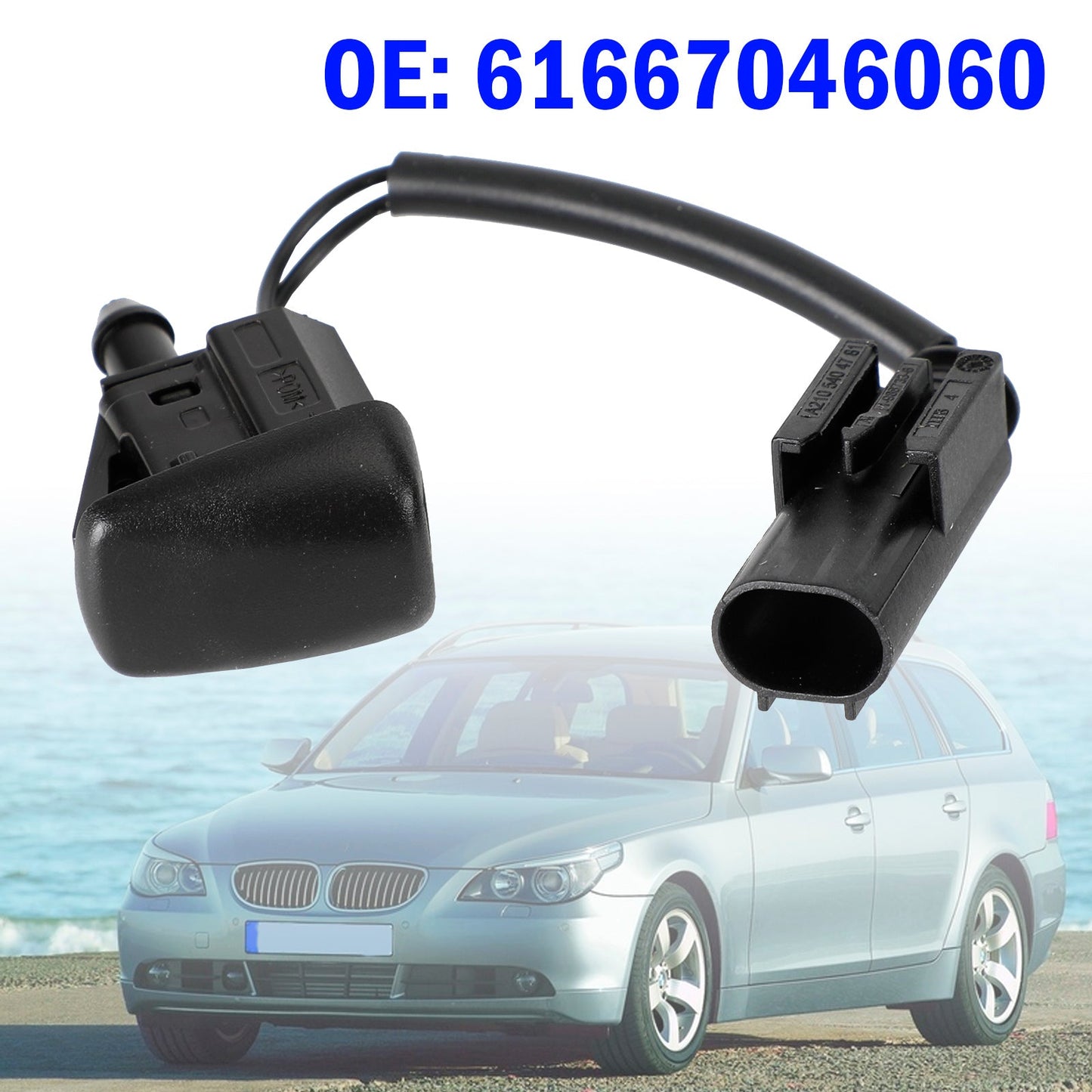 BMW Serie 5 E60 E61 61667046060 61667132969 61667054993 Ugello per tergicristallo