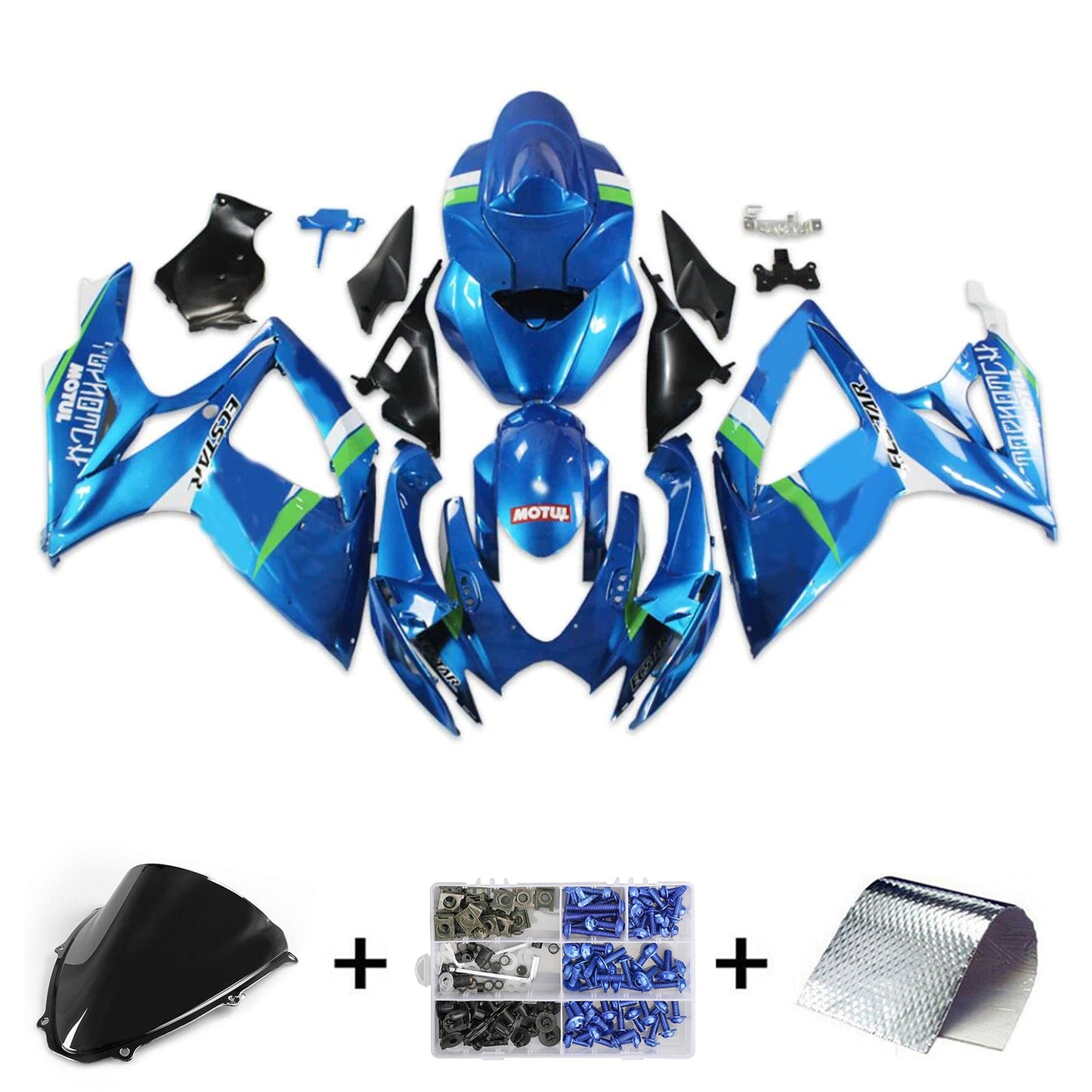 Kit carena iniezione Suzuki GSXR 600/750 K6 2006-2007 Carrozzeria in plastica ABS