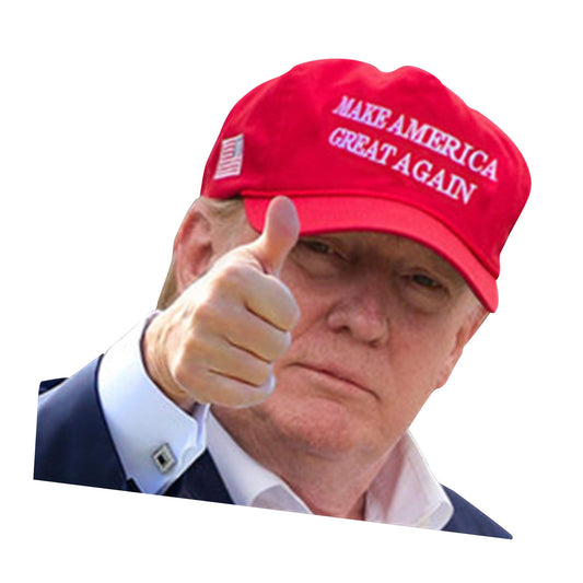 Adesivo per finestrino dell'auto Life Person Size Passenger Ride con Trump President 2020 R