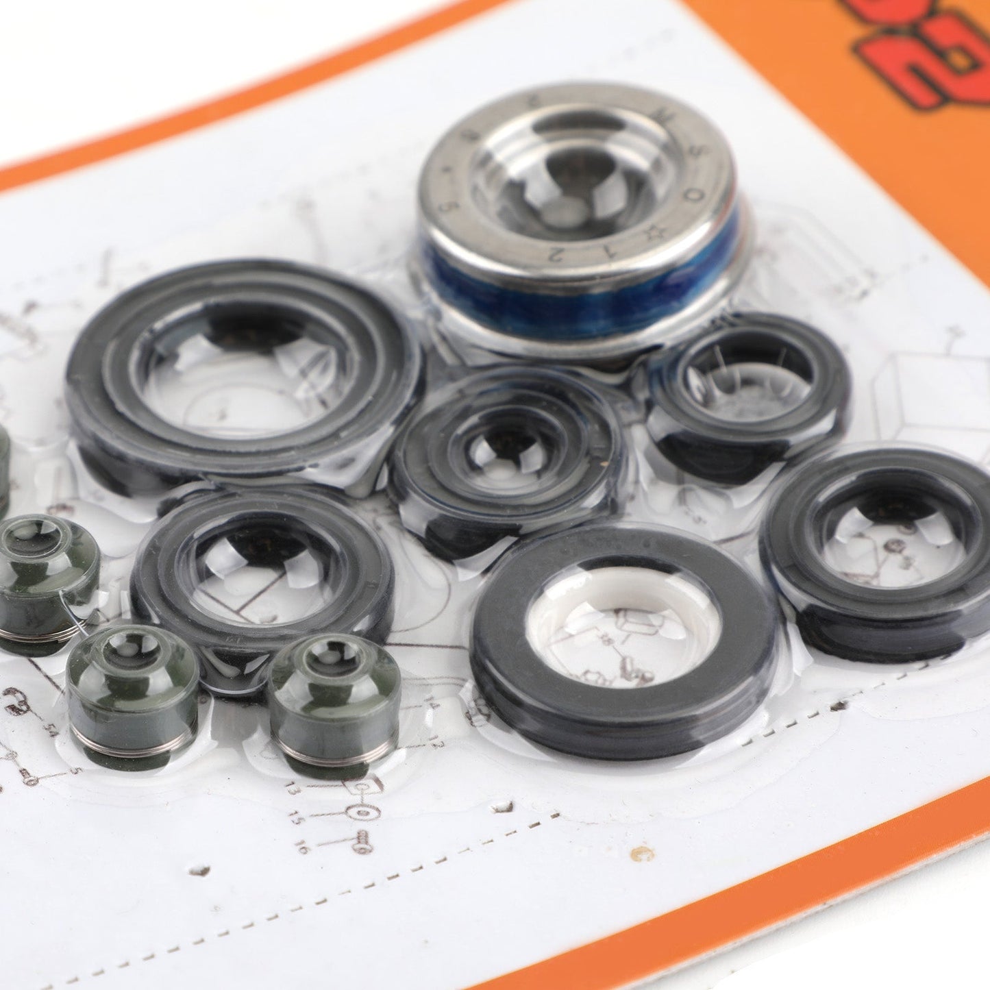 11pcs kit paraolio motore impostato per Honda XL125V XLV125 01-10 VT125C Shadow 99-08 generico