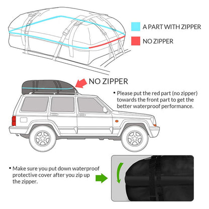 Impermeabile Car Roof Top Rack Carrier Cargo Bag Deposito bagagli Borsa da viaggio