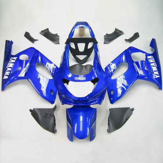 Amotopart Yamaha 1996-2007 YZF 600R Thundercat Blue White Faiting Kit