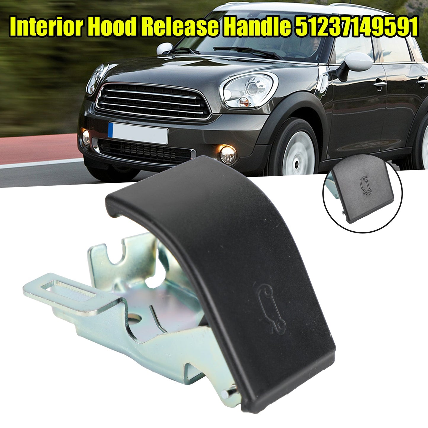 Leva della maniglia di rilascio del cofano 51237149591 per BMW Mini Cooper Countryman Paceman