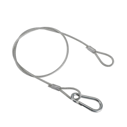 1/5/10Pcs 26.4"Cavo di sicurezza di sicurezza in filo di acciaio per luce da palcoscenico con morsetto Par Light