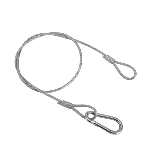1/5/10Pcs 26.4"Cavo di sicurezza di sicurezza in filo di acciaio per luce da palcoscenico con morsetto Par Light