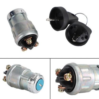 Interruttore a chiave per cilindro di accensione universale Copertura impermeabile 12V 2 chiavi per auto moto barca