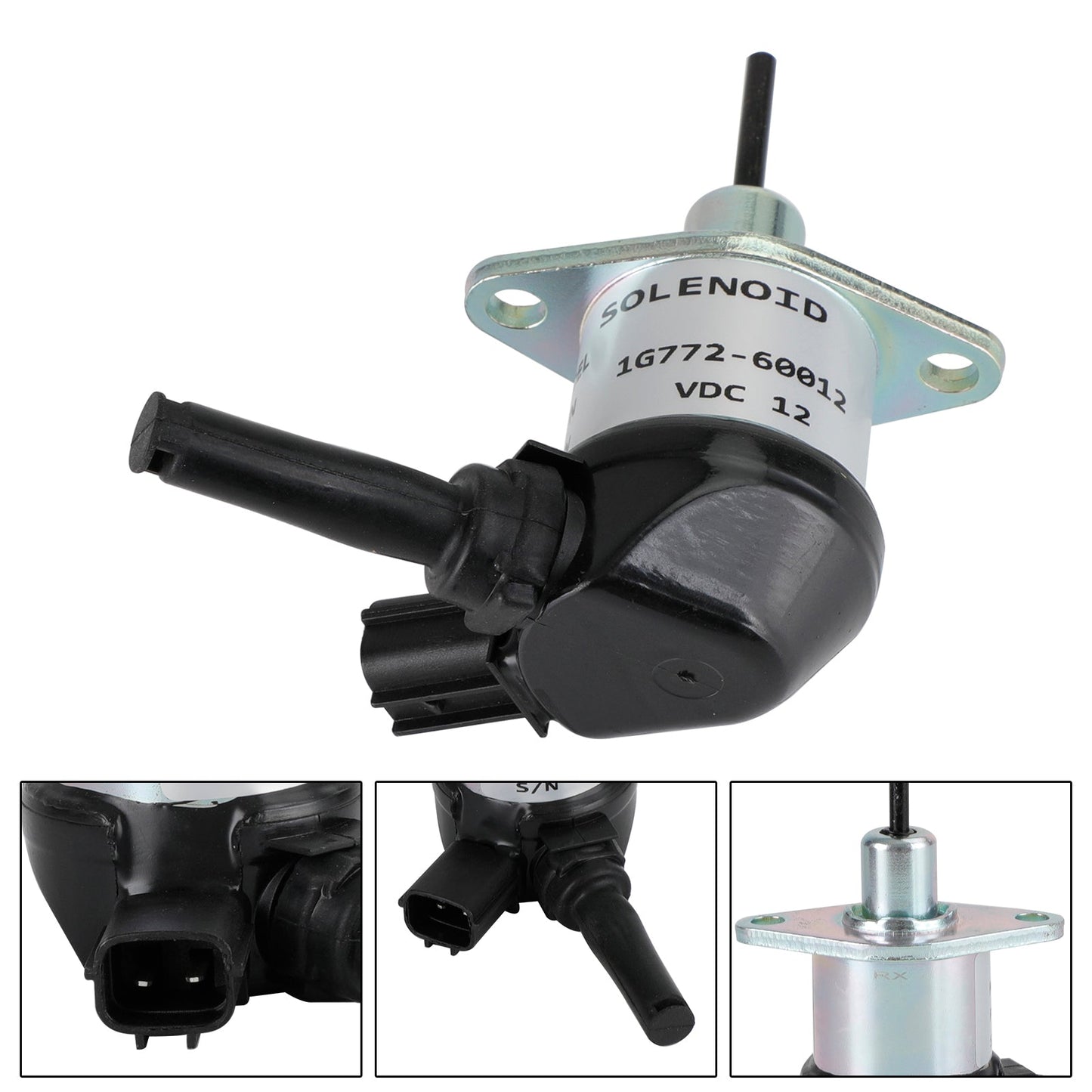 1G772-60012 Solenoide di arresto del carburante per Kubota V3300 V3600 1G772-60014 12V