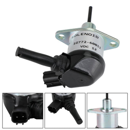 1G772-60012 Solenoide di arresto del carburante per Kubota V3300 V3600 1G772-60014 12V