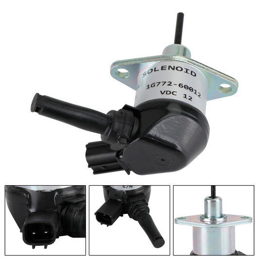 1G772-60012 Solenoide di arresto del carburante per Kubota V3300 V3600 1G772-60014 12V
