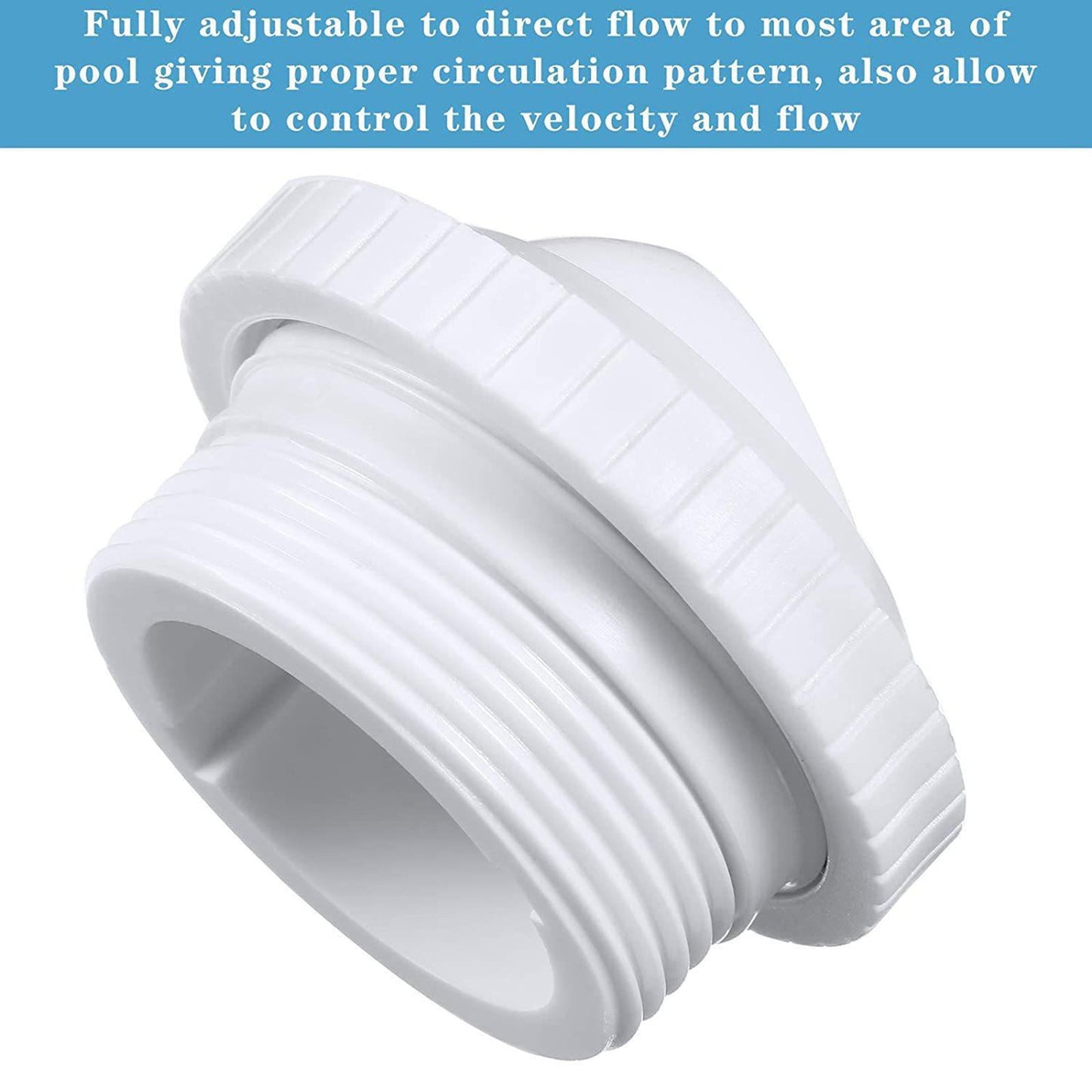 3 pezzi piscina spa getto di ritorno scanalato bulbo oculare set accessori flusso parte