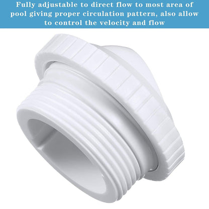 3 pezzi piscina spa getto di ritorno scanalato bulbo oculare set accessori flusso parte