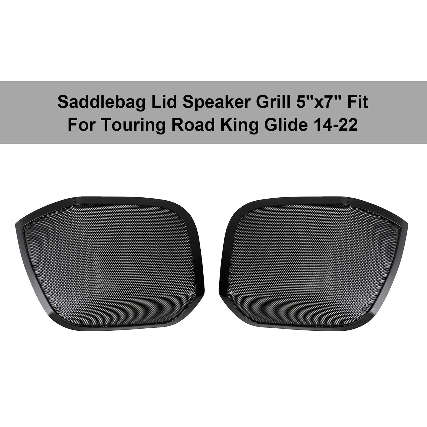 2014-2022 Touring Road King Glide Bisaccia Coperchio Altoparlante Griglia 5"X7"