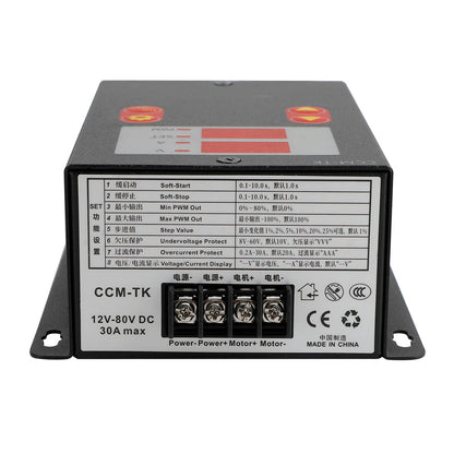 Le migliori offerte per DC 12-80V 30A PWM Motor Speed Controller Soft-Start/Stop Voltage Ampere Meter sono su ✓ Confronta prezzi e caratteristiche di prodotti nuovi e usati ✓ Molti articoli con consegna gratis!