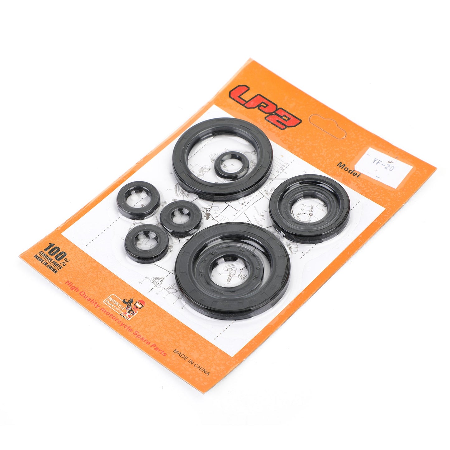 Kit guarnizioni olio motore Set 9 pezzi guarnizioni per Honda CRF450X 2005-2009, 2012-2017 NUOVO Generico