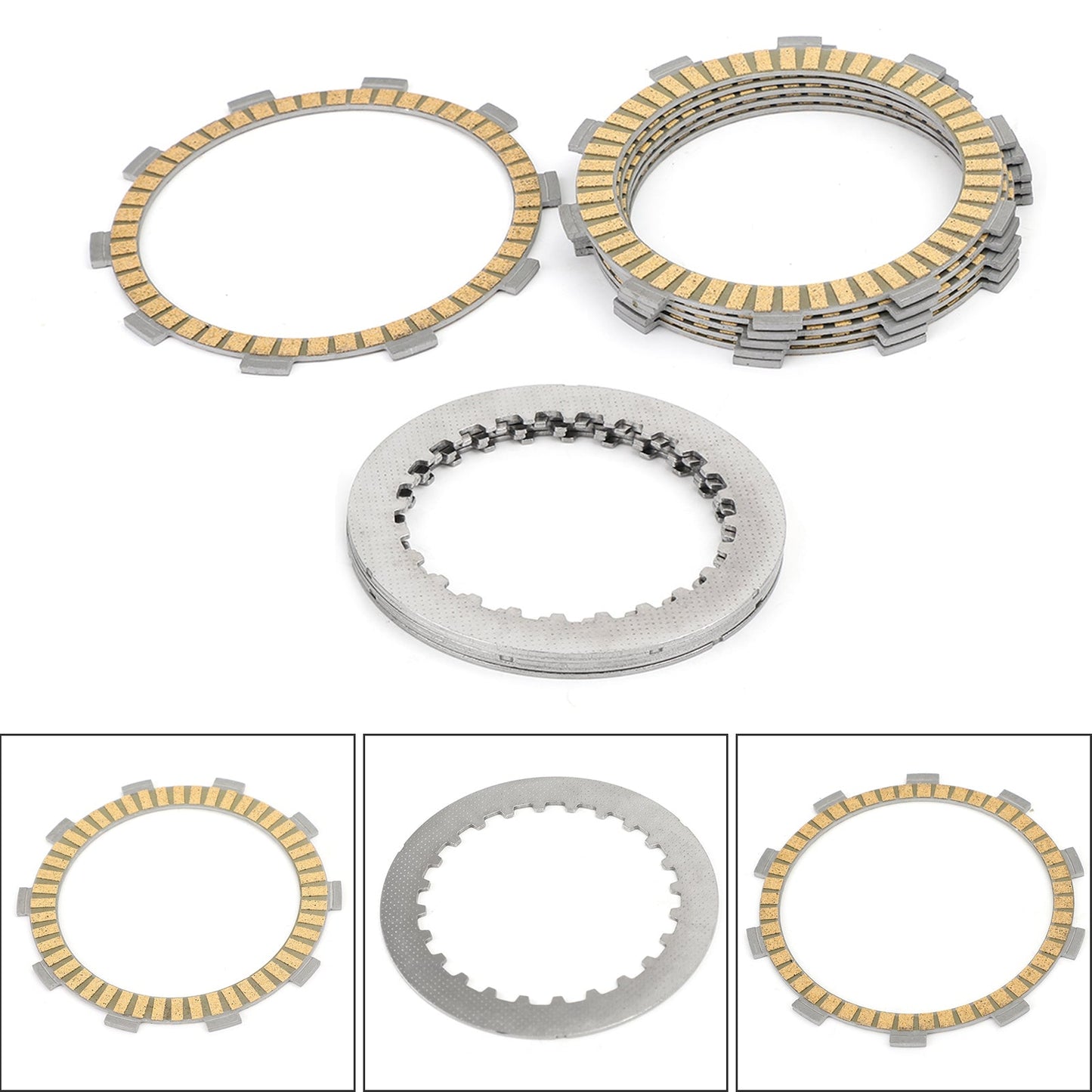 Kit Frizione ferro &amp; Dischi Frizione per Honda NT NV VRX 400 Steed 400 1983-2002 Generico