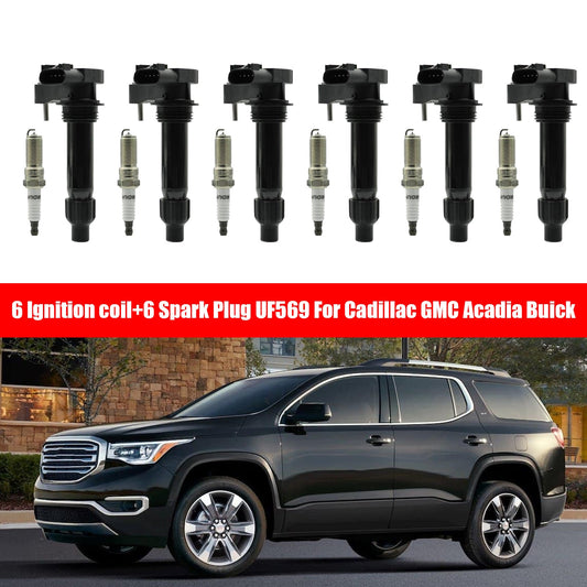 2013-2017 GMC Terrain Chevrolet Equinox Caprice Cadillac XTS 6 Bobina di accensione 6 Candela UF569 12590990 Fedex Express