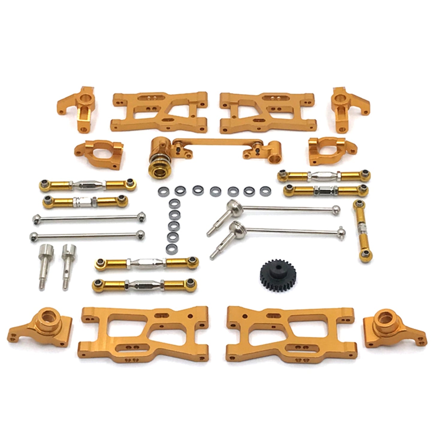 12Pcs Aggiornamenti RC Parti Kit Per Wltoys 144001 144002 124016 124017 124018 124019