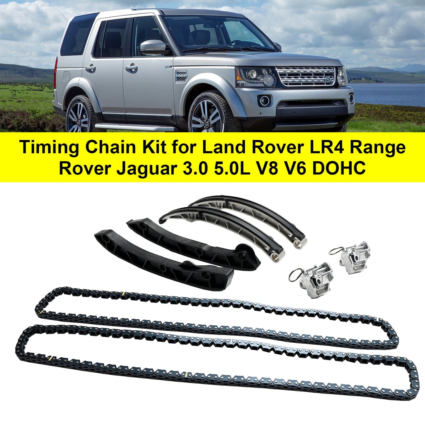 Kit catena di distribuzione per Land Rover LR4 Range Rover Jaguar 3.0 5.0L V8 V6 DOHC