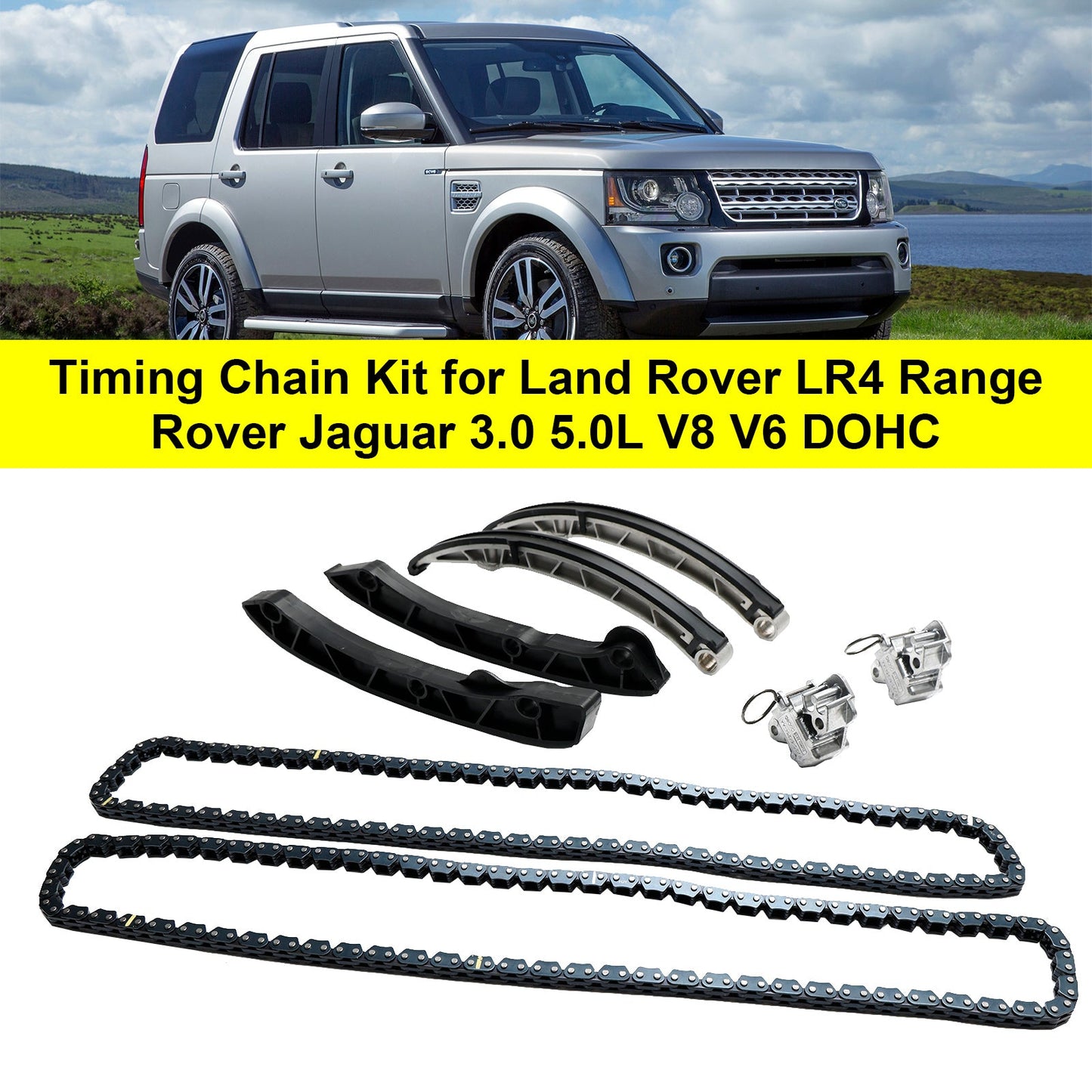 Kit catena distribuzione Range Rover 2010-2013 LR051008 LR072638 LR051011 LR051012 LR051013 LR032048 Fedex Express