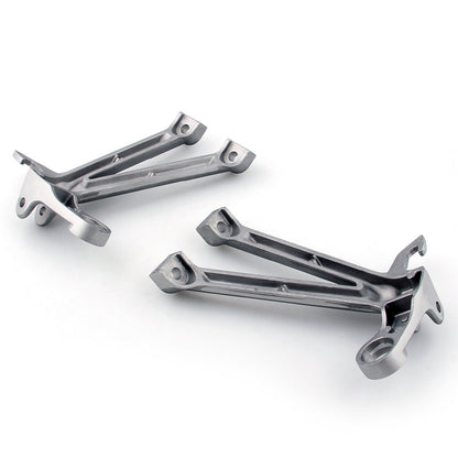 Anteriore + Posteriore Pedane Poggiapiedi Staffa Fit per Suzuki GSX-R GSXR 1000 2007 2008 Generico