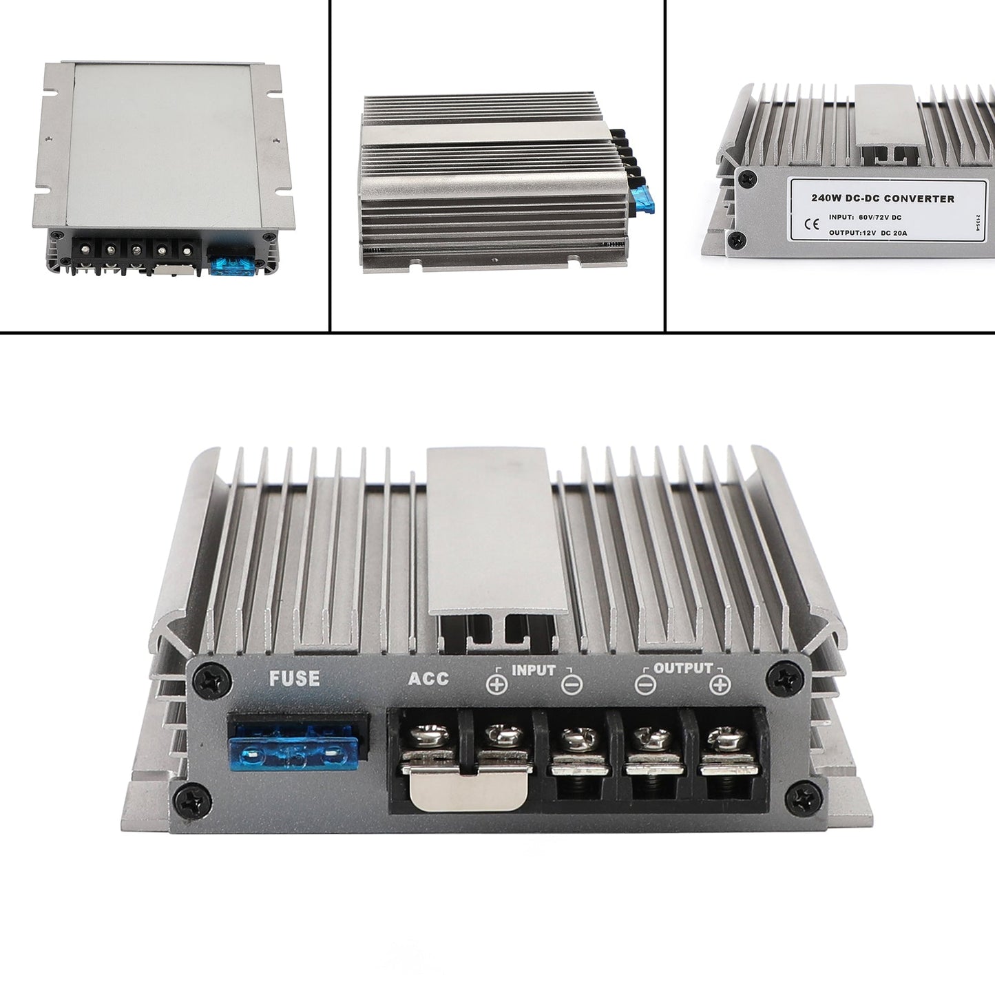 Regolatore di alimentazione del convertitore CC impermeabile 20A 48/60/72V Riduci a 12V