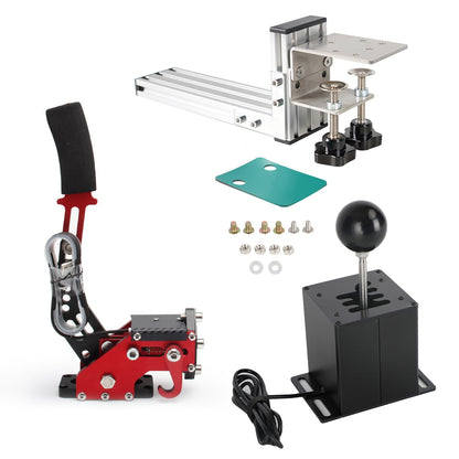Freno a mano USB con clip a L e leva del cambio ad H per Thrustmaster T300RS/GT Racing Game
