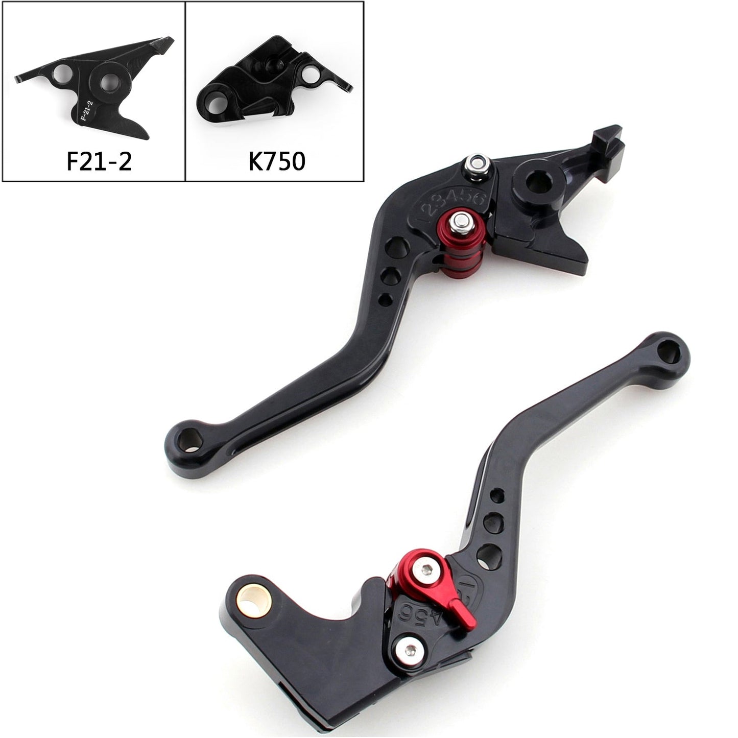 Leva freno frizione corta moto in alluminio CNC per Kawasaki Z900 2017-2018 Generico