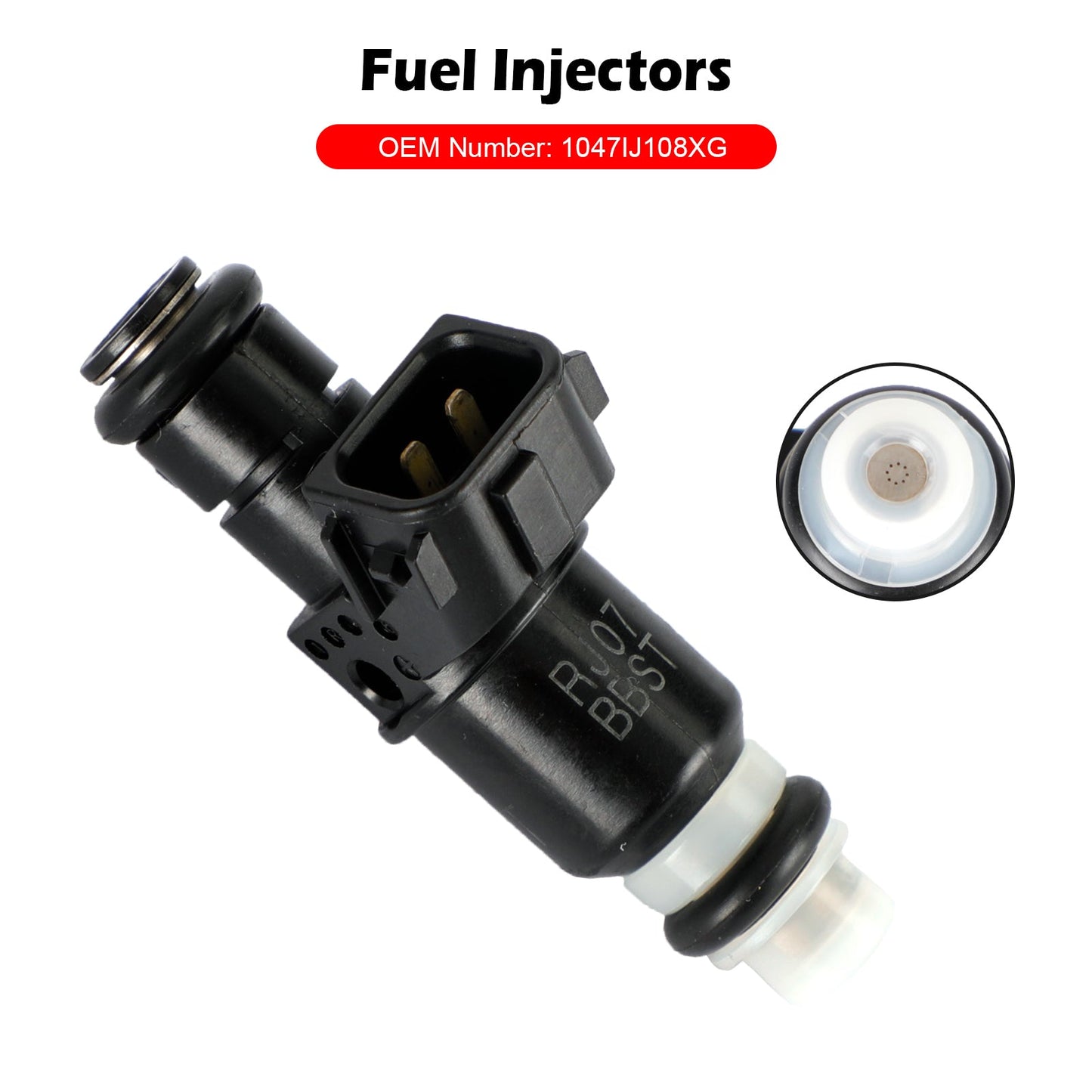 Iniettore di carburante FIT Suzuki Quadracer 450 LTR450 2006-2009 LT-R450 1047IJ108XG Generico