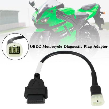 Le migliori offerte per Kawasaki Moto Scooter ATV cavo OBD2 6 pin adattatore spina diagnostica