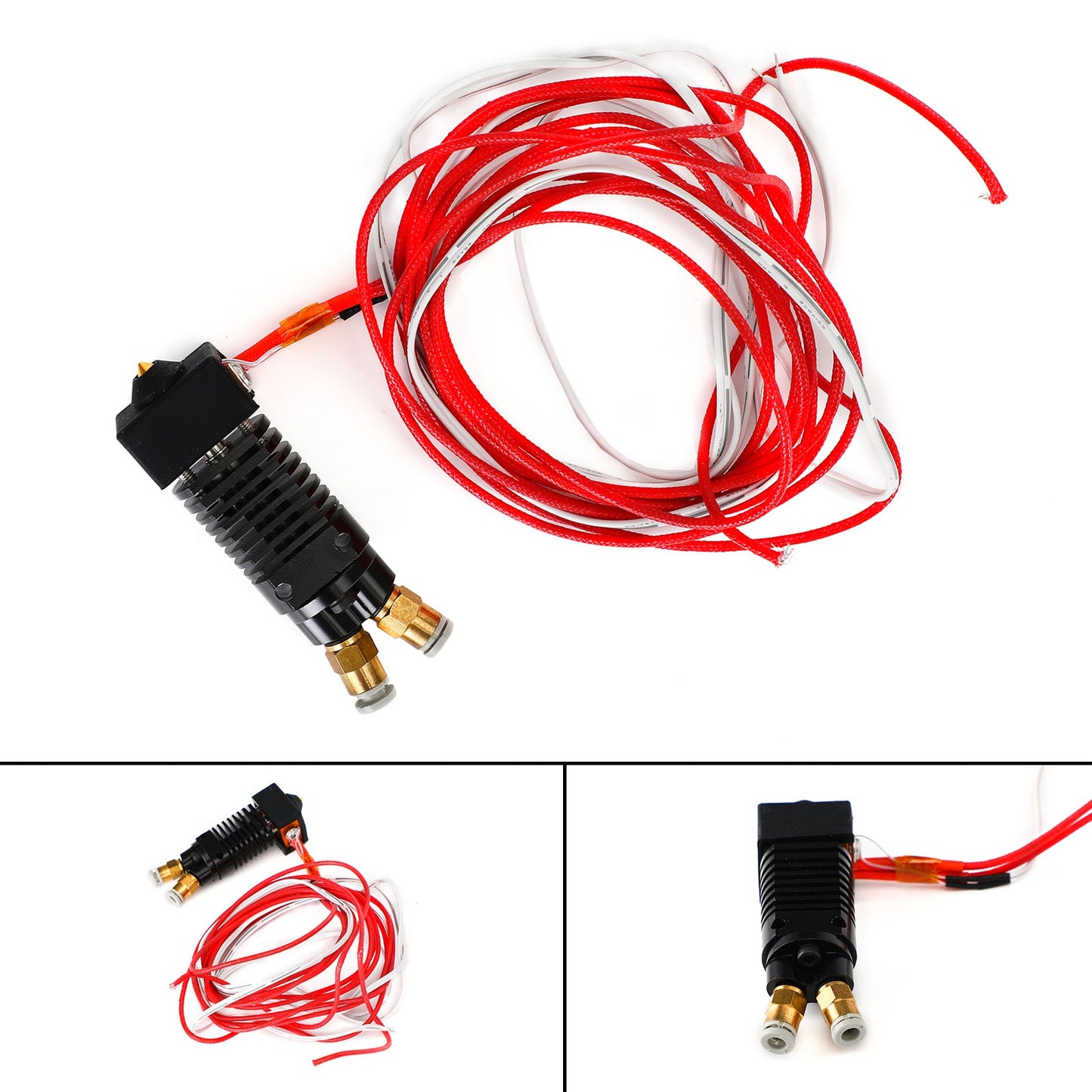 Kit estrusore hotend in metallo bicolore da 0,4 mm per estrusore hotend 2 in 1 per CR-10