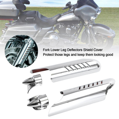 Copertura scudo deflettori forcella parte inferiore gamba per Touring Electra Glide FLHT 2000-2013 Generic