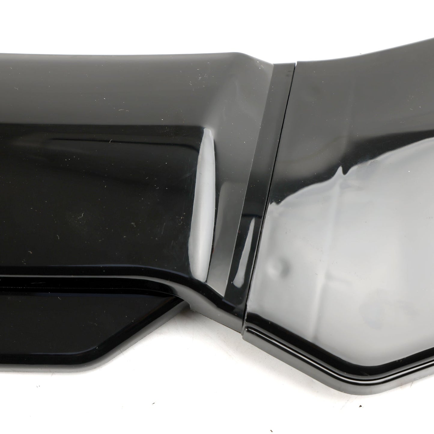 4 pezzi protezione diffusore splitter kit corpo labbro paraurti anteriore universale per auto nero