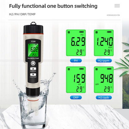 Penna per test portatile 4 in 1 ricca di idrogeno Tester per misuratore di qualità dell'acqua PH/ORP/TEMP