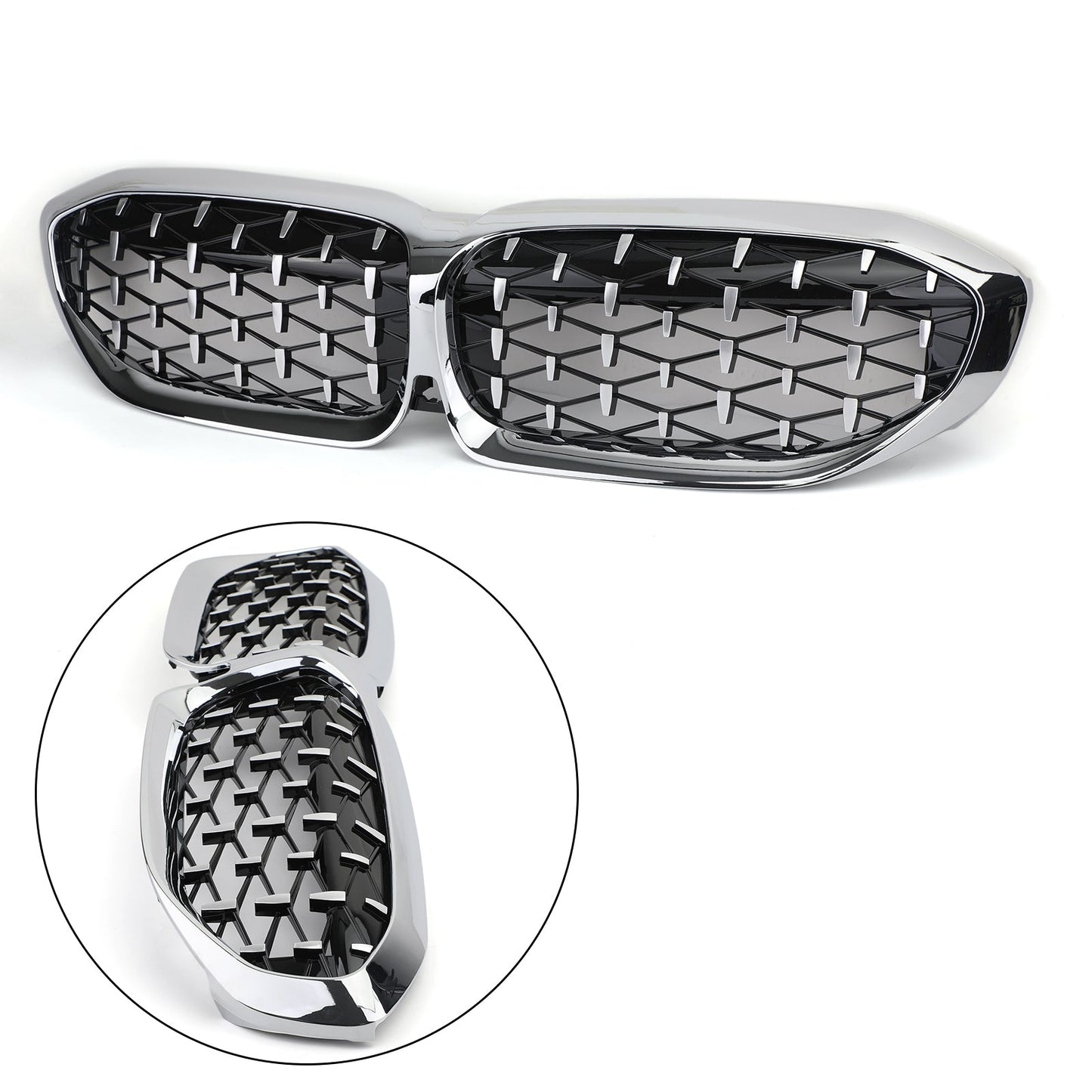 Griglia Diamond Style per BMW Nuova Serie 3 G20 Racing Chrome Front Rene Grille Generico