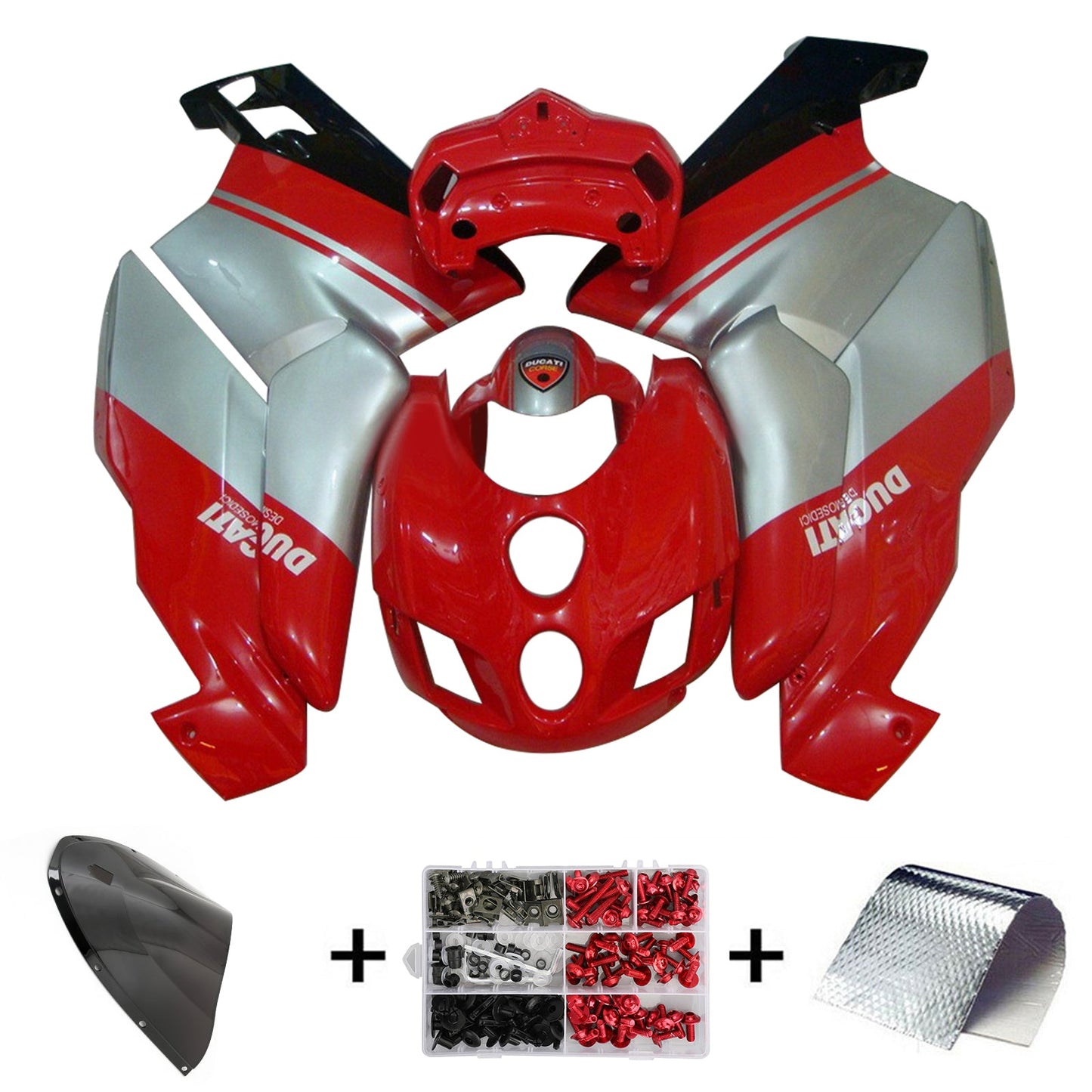 Amotopart Ducati 999 749 2005 2006 Carena Kit Carrozzeria ABS