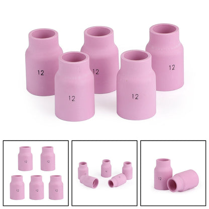 5pcs grande tazza in ceramica per lenti a gas 53N87 # 12 torcia per saldatura TIG