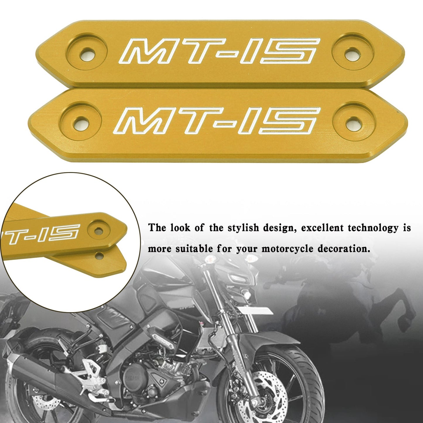 Copertura del corpo degli accessori in lega di alluminio per Yamaha MT 15 MT-15 MT15 2018-2020 Generico