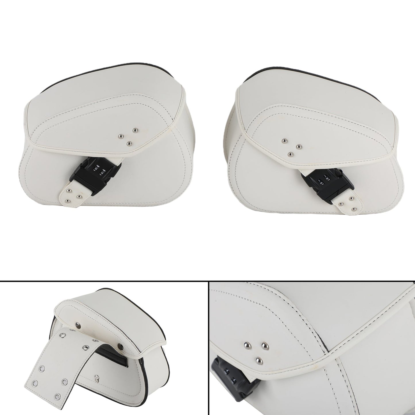 1 paio di borse da sella retrò per bici elettrica da moto Borsa laterale per bagagli laterali Borsa per attrezzi generica