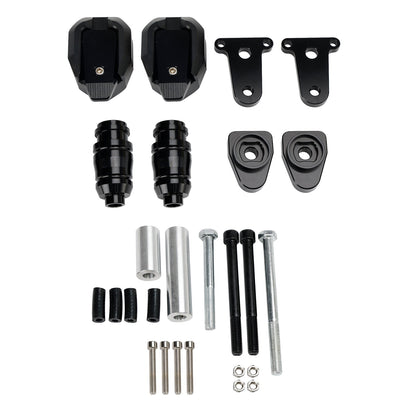 Kawasaki Ninja 400 Z400 2018-2023 Slider protezione bobina alluminio nero