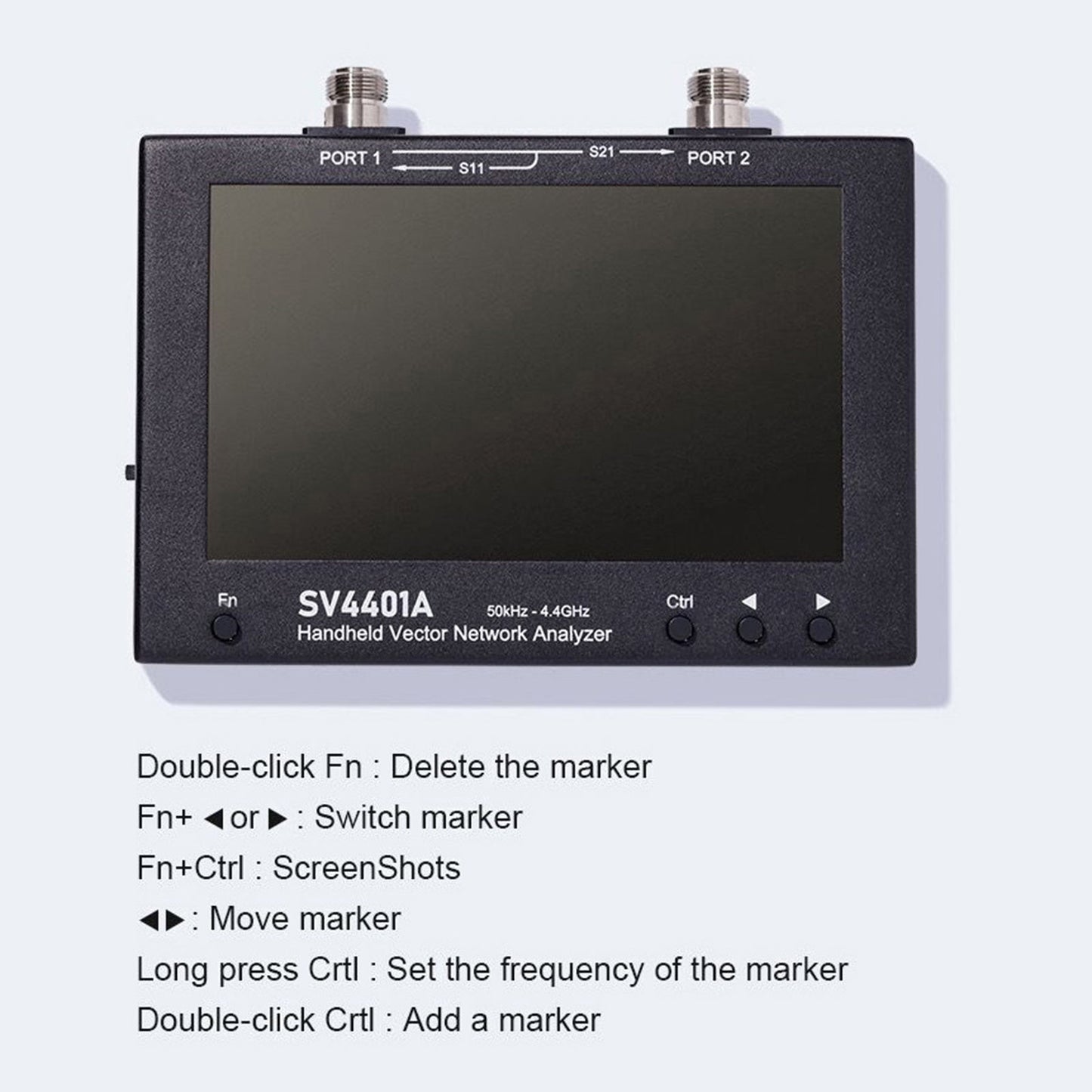 SV4401A 50KHz-4.4GHz Vector Network Vector Analyzer 100Db NanoVNA dinamico