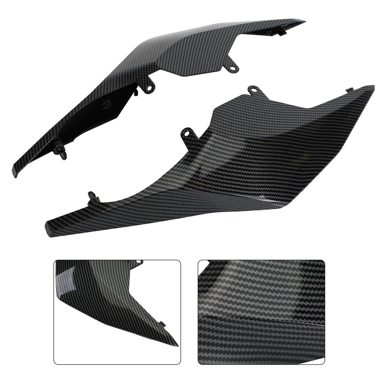 Coda posteriore Sedile laterale Pannello Trim Carenatura Cowl Cover per Honda CB650R/CBR650R 2019-2020 Generico